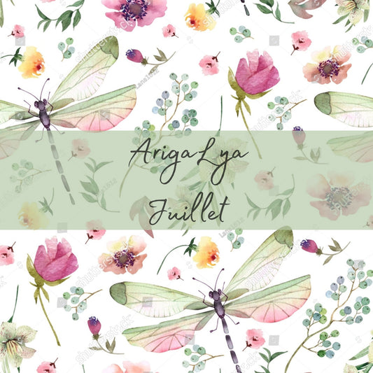 ARIGALYA | MOTIF JUILLET DOUCES LIBELLULES | HUMIDISAC/WETBAG LYA