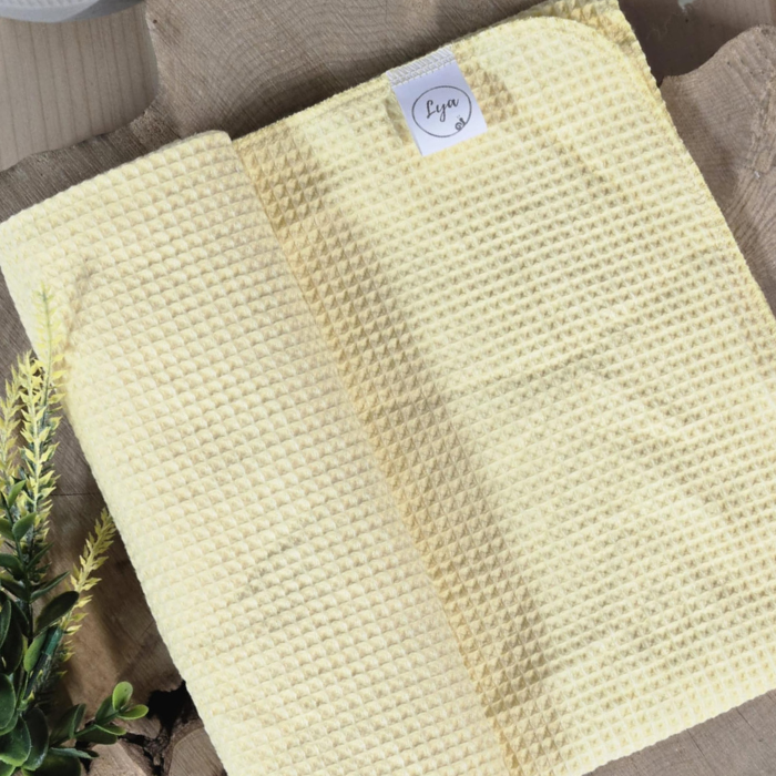 COUVERTURE EN COTON GAUFRÉ | Uni - prêt à partir