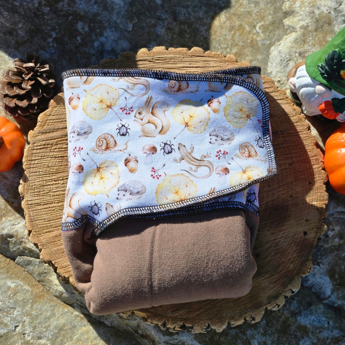 ADÈLE | PRÉPLATE | Couche lavable pré-boostée pré-assemblée | Taille Medium - prêt à partir