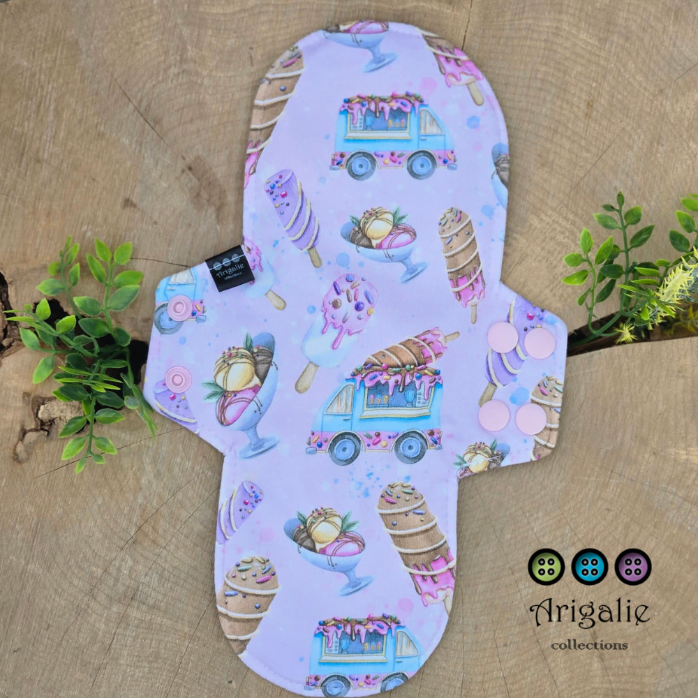 SERVIETTE HYGIÉNIQUE LAVABLE | Pour maman | ARIGALIE - Prête à partir