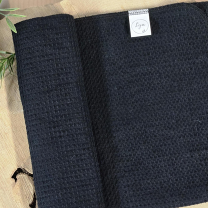 COUVERTURE EN COTON GAUFRÉ | Uni - prêt à partir