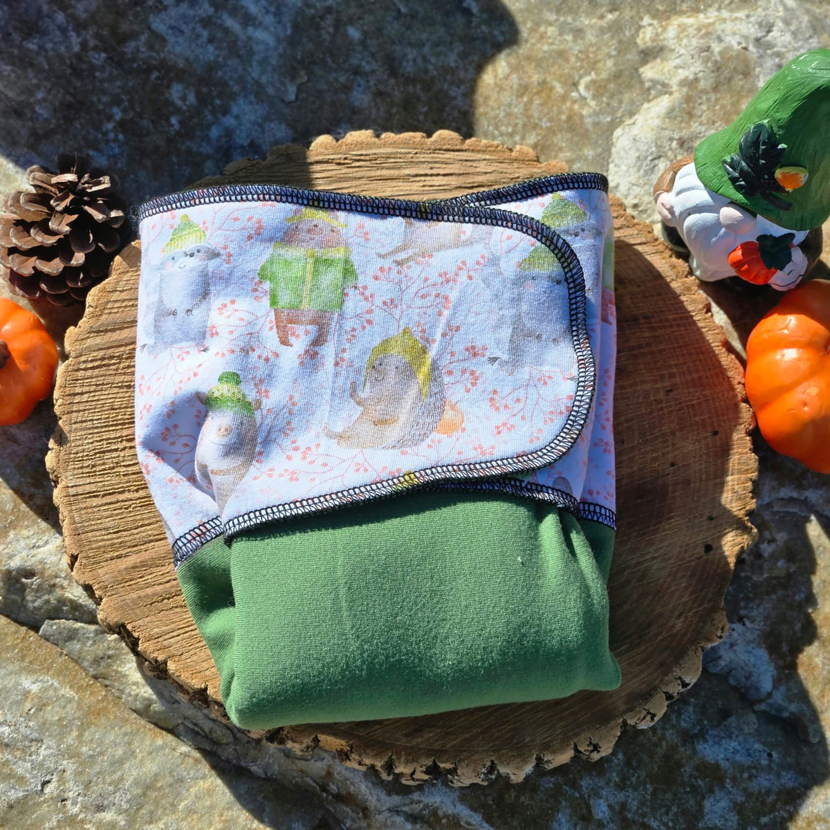 ADÈLE | PRÉPLATE | Couche lavable pré-boostée pré-assemblée | Taille Medium - prêt à partir