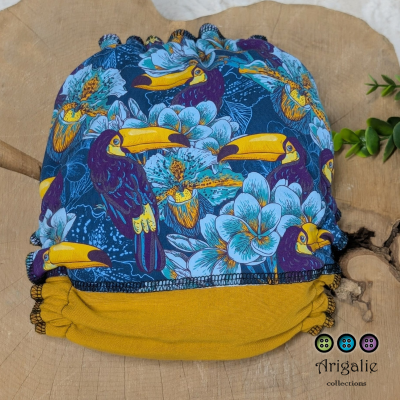 ERIKA | Culotte enfilable absorbante/Couche moulée | Taille Medium 12-45 livres - prêt à partir