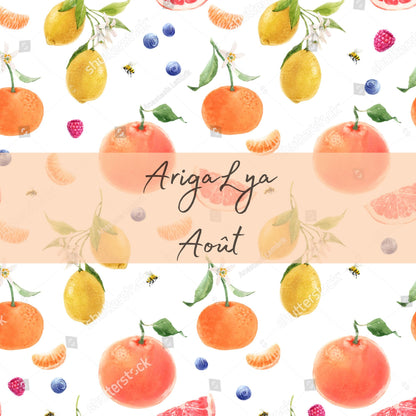 ARIGALYA | MOTIF AOÛT ZESTE ESTIVAL | COUVRE-COUCHE DADO - sur commande