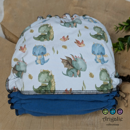 ERIKA | Culotte enfilable absorbante/Couche moulée | Taille Medium 12-45 livres - prêt à partir