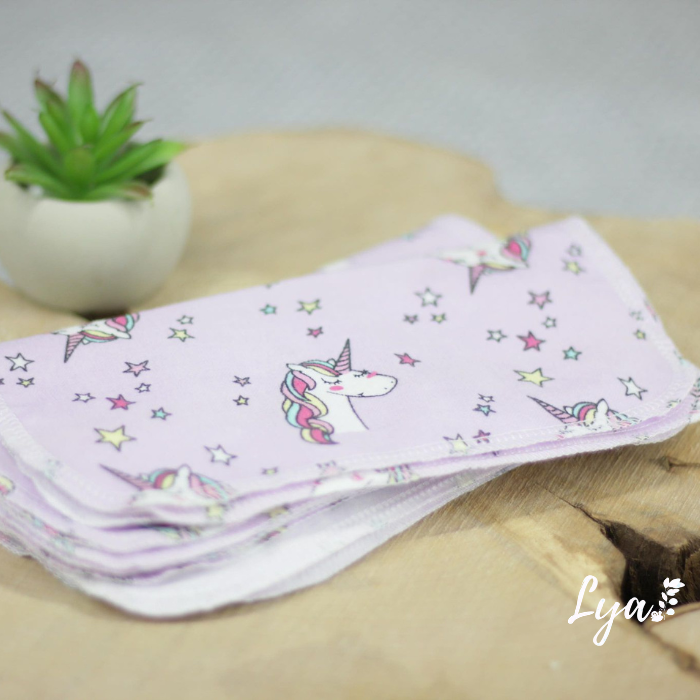 LINGETTE EN FLANELLE | Mouchoirs/lingettes lavables - prêt à partir