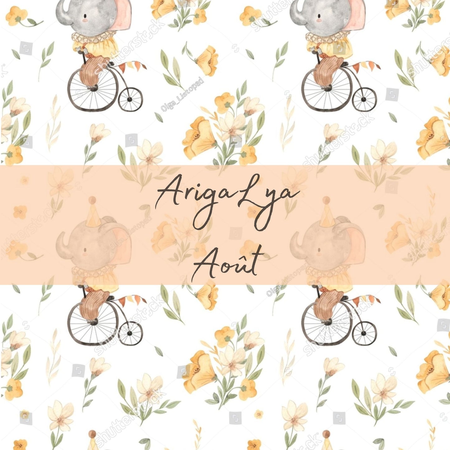 ARIGALYA | MOTIF AOÛT CIRQUE VINTAGE | ARIGAFOUF ANNA | Mérinos/Bambou - sur commande