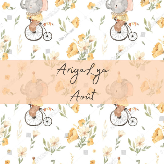 ARIGALYA | MOTIF AOÛT CIRQUE VINTAGE | CULOTTE ABSORBANTE ERIKA - sur commande