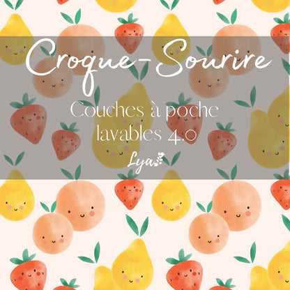 CROQUE-SOURIRE | COUCHE À POCHE LYA 4.0 - COUCHE DE PISCINE - sur commande