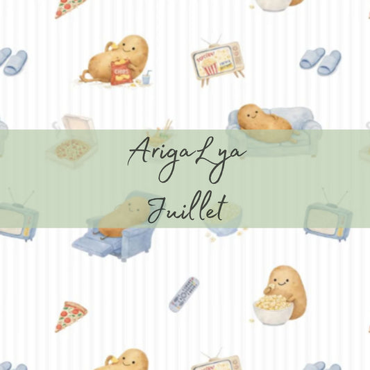 ARIGALYA | MOTIF JUILLET PATATE DE DIVAN | SAC POD - sur commande