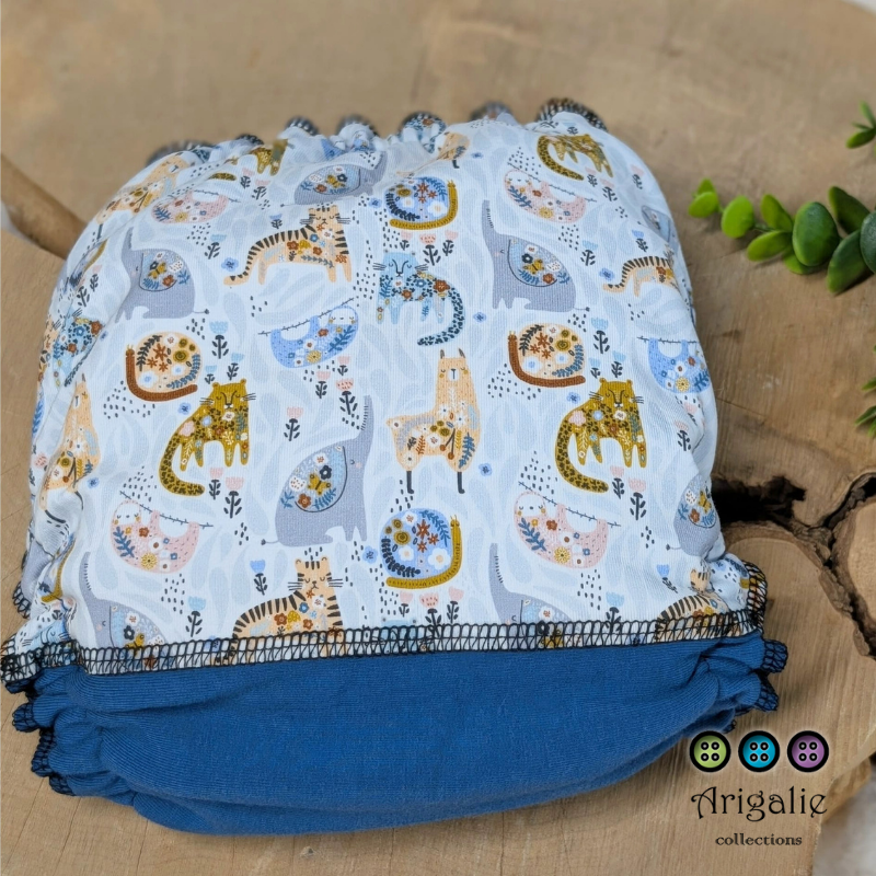 ERIKA | Culotte enfilable absorbante/Couche moulée | Taille Medium 12-45 livres - prêt à partir