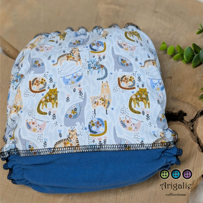 ERIKA | Culotte enfilable absorbante/Couche moulée | Taille Medium 12-45 livres - prêt à partir