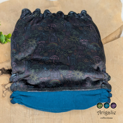 ERIKA | Culotte enfilable absorbante/Couche moulée | Taille Medium 12-45 livres - prêt à partir