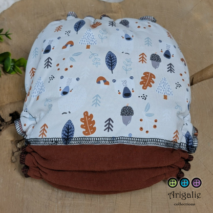 ERIKA | Culotte enfilable absorbante/Couche moulée | Taille Medium 12-45 livres - prêt à partir