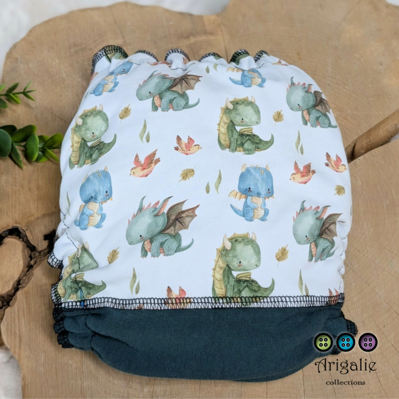 ERIKA | Culotte enfilable absorbante/Couche moulée | Taille Medium 12-45 livres - prêt à partir