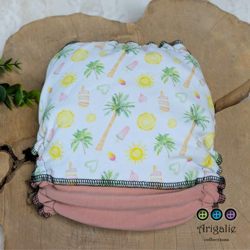 ERIKA | Culotte enfilable absorbante/Couche moulée | Taille Medium 12-45 livres - prêt à partir