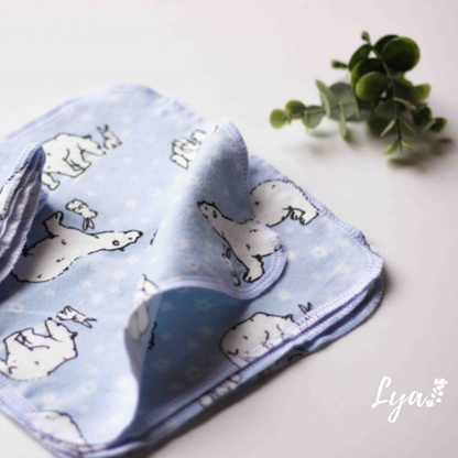 LINGETTE EN FLANELLE | Mouchoirs/lingettes lavables - prêt à partir