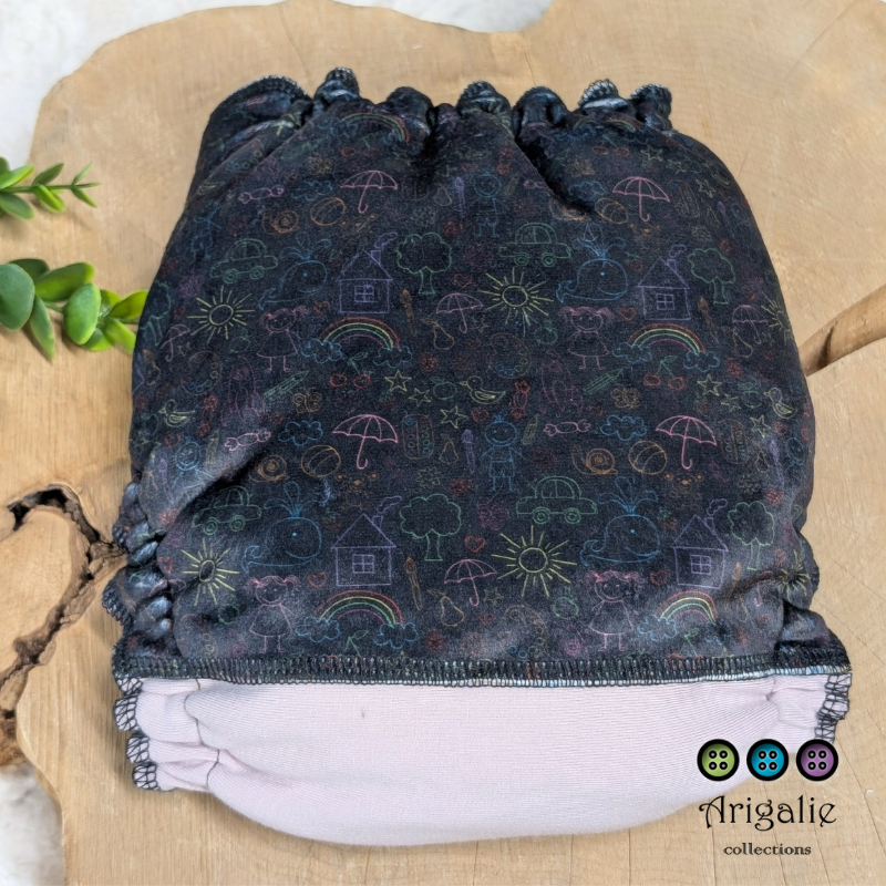 ERIKA | Culotte enfilable absorbante/Couche moulée | Taille Medium 12-45 livres - prêt à partir