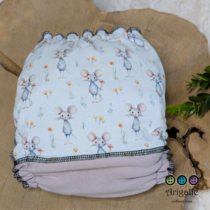 ERIKA | Culotte enfilable absorbante/Couche moulée | Taille Medium 12-45 livres - prêt à partir