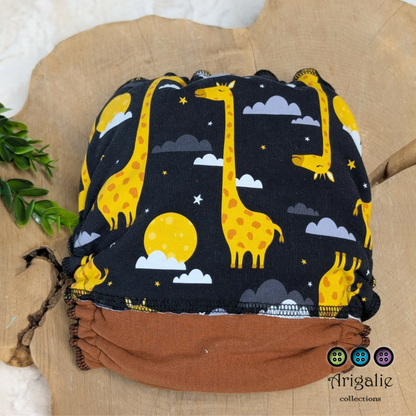 ERIKA | Culotte enfilable absorbante/Couche moulée | Taille Medium 12-45 livres - prêt à partir