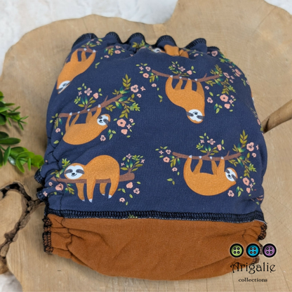 ERIKA | Culotte enfilable absorbante/Couche moulée | Taille Medium 12-45 livres - prêt à partir