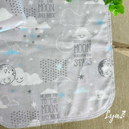LINGETTE EN FLANELLE | Mouchoirs/lingettes lavables - prêt à partir