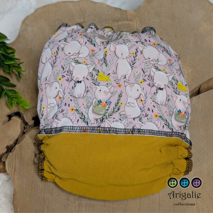 ERIKA | Culotte enfilable absorbante/Couche moulée | Taille Medium 12-45 livres - prêt à partir