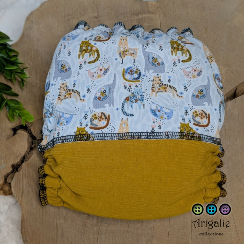 ERIKA | Culotte enfilable absorbante/Couche moulée | Taille Medium 12-45 livres - prêt à partir