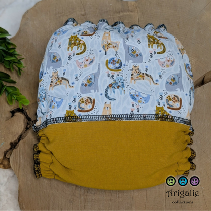 ERIKA | Culotte enfilable absorbante/Couche moulée | Taille Medium 12-45 livres - prêt à partir