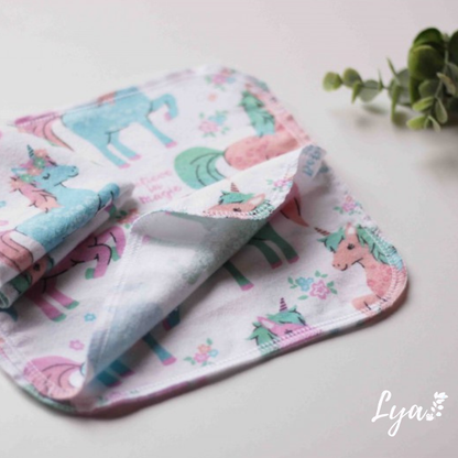 LINGETTE EN FLANELLE | Mouchoirs/lingettes lavables - prêt à partir