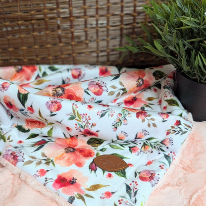 COUVERTURE À FOURRURE | Peach Bloom - prêt à partir