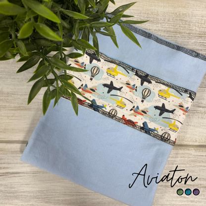 ARIGAFOUF ARIANE CARRÉE | Bambou/Coton | Couche plate bande à motif - prêt à partir