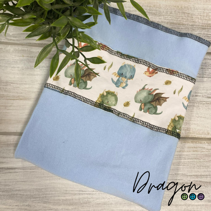 ARIGAFOUF ARIANE CARRÉE | Bambou/Coton | Couche plate bande à motif - prêt à partir