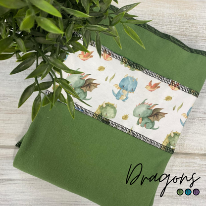 ARIGAFOUF ARIANE CARRÉE | Bambou/Coton | Couche plate bande à motif - prêt à partir