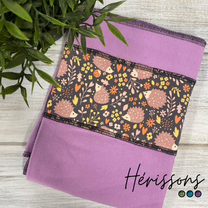 ARIGAFOUF ARIANE CARRÉE | Bambou/Coton | Couche plate bande à motif - prêt à partir