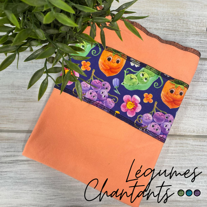 ARIGAFOUF ARIANE CARRÉE | Bambou/Coton | Couche plate bande à motif - prêt à partir