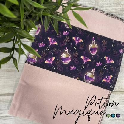 ARIGAFOUF ARIANE CARRÉE | Bambou/Coton | Couche plate bande à motif - prêt à partir