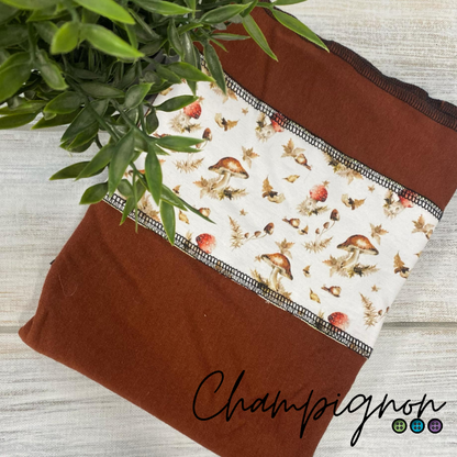 ARIGAFOUF ARIANE CARRÉE | Bambou/Coton | Couche plate bande à motif - prêt à partir