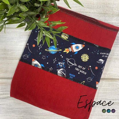 ARIGAFOUF ARIANE CARRÉE | Bambou/Coton | Couche plate bande à motif - prêt à partir