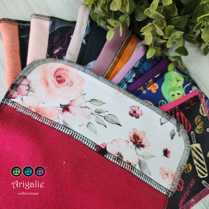 ARIGALYA | MOTIF SEPTEMBRE CAMPAGNE | ARIGALINGETTES/MOUCHOIRS LAVABLES - sur commande