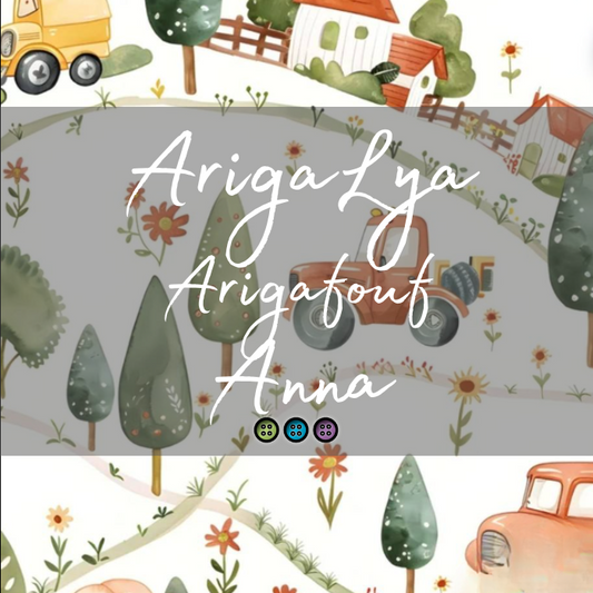 ARIGALYA | MOTIF SEPTEMBRE CAMPAGNE | ARIGAFOUF ANNA | Mérinos/Bambou - sur commande