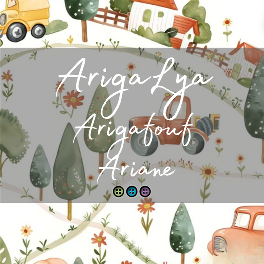 ARIGALYA | MOTIF SEPTEMBRE CAMPAGNE | ARIGAFOUF ARIANE | Bambou/Coton - sur commande