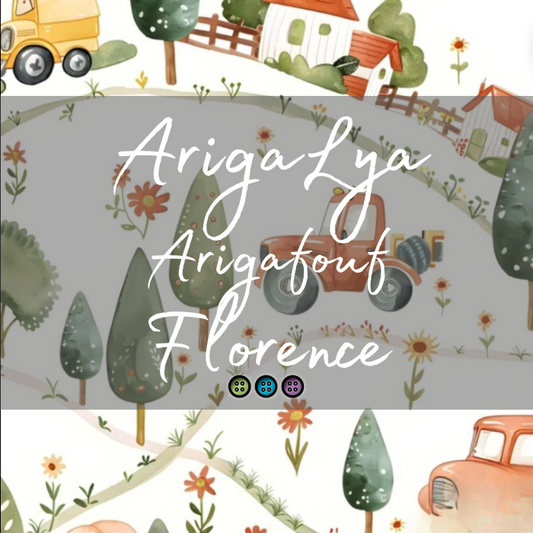 ARIGALYA | MOTIF SEPTEMBRE CAMPAGNE | ARIGAFOUF FLORENCE | TENCEL Lyocell/Coton - sur commande
