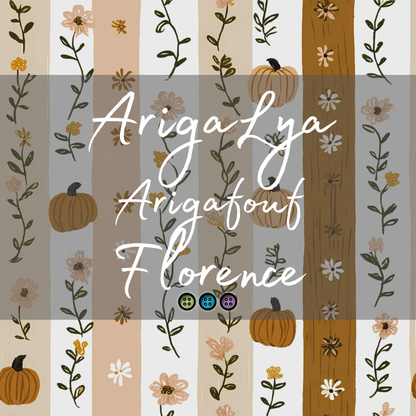 ARIGALYA | MOTIF OCTOBRE PETITE CITROUILLE | ARIGAFOUF FLORENCE | TENCEL Lyocell/Coton