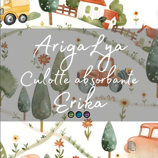 ARIGALYA | MOTIF SEPTEMBRE CAMPAGNE | CULOTTE ABSORBANTE ERIKA - sur commande