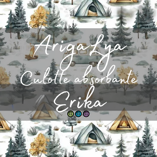 ARIGALYA | MOTIF SEPTEMBRE CAMPING | CULOTTE ABSORBANTE ERIKA - sur commande