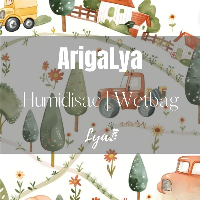 ARIGALYA | MOTIF SEPTEMBRE CAMPAGNE | HUMIDISAC/WETBAG LYA - sur commande