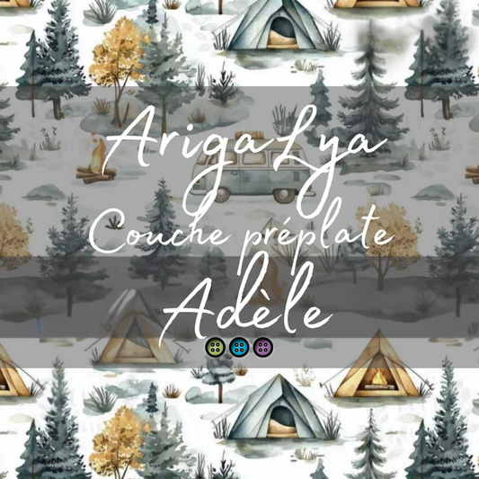 ARIGALYA | MOTIF SEPTEMBRE CAMPING | PRÉPLATE ADÈLE - sur commande