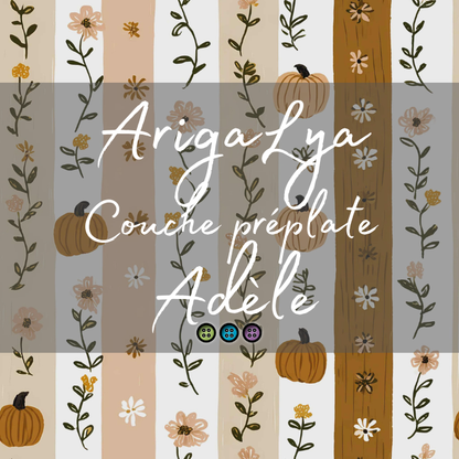 ARIGALYA | MOTIF OCTOBRE PETITE CITROUILLE | PRÉPLATE ADÈLE