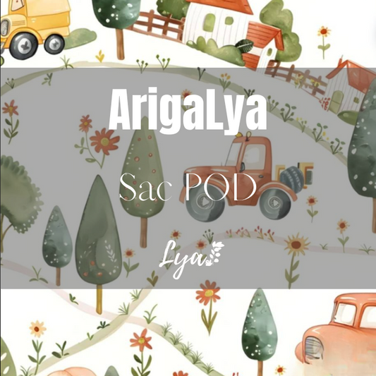ARIGALYA | MOTIF SEPTEMBRE CAMPAGNE | SAC POD - sur commande